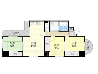 エクセル山手【101号室】の間取り