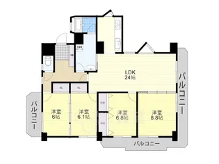 ロイヤルプリンス【3階】の間取り