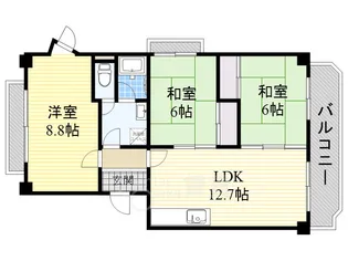 奥センチュリーハイツ1【4階】の間取り