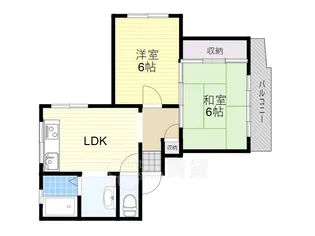 ピットレスク千里【2階】の間取り