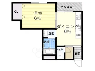 ノアーズアーク千里山田【3階】の間取り