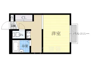 レオパレスメリッサ【2階】の間取り