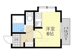 1Rの間取り画像