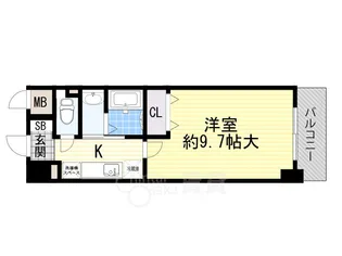 ソレイユ吹田【7階】の間取り