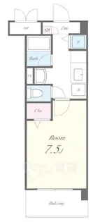 クローヴェーサウスタカハマ【4階】の間取り