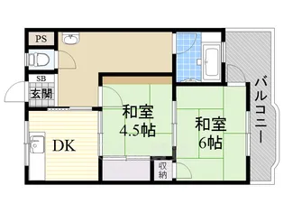 永田マンション【2階】の間取り