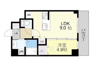 BeeHive吹田駅前【6階】の間取り
