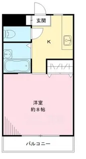 アミニティハイツ田村【4階】の間取り