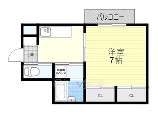 コート千里山西3【3階】の間取り
