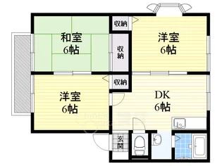 フラワーガーデンB棟【2階】の間取り