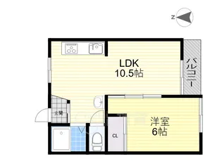 ナッツヴィラ【1階】の間取り