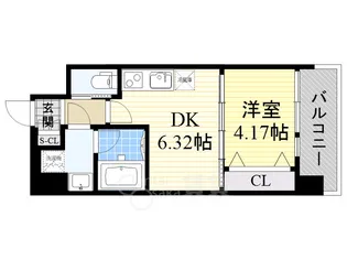 プレジオ江坂2【10階】の間取り