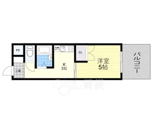 チェリーハイツ【1階】の間取り