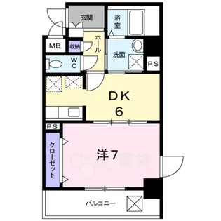 ディアコート小曽根【3階】の間取り