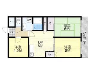 パークサイド田中 2号館【3階】の間取り