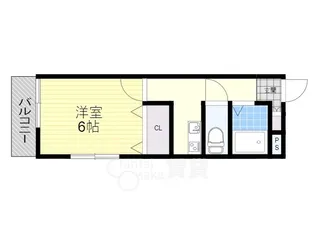 ゴールドイースト【1階】の間取り