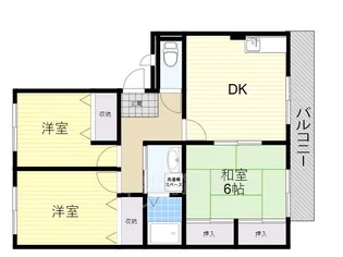 サンハイツツチタ二【1階】の間取り
