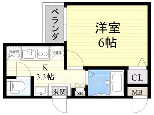 Wins Court Hattori【4階】の間取り