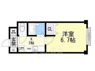 カーサリビヴェーレ【2階】の間取り