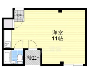 グローバル南豊中【3階】の間取り