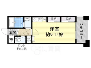 フォレステージュ江坂垂水町【9階】の間取り