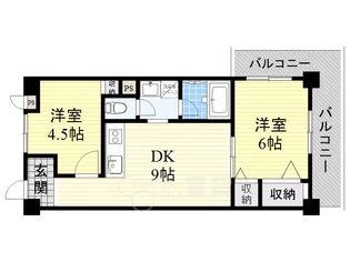 2DKの間取り画像