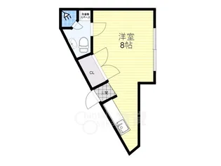 ユープラス上新庄【1階】の間取り