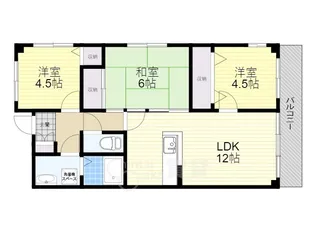 3LDKの間取り画像