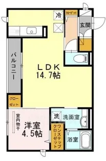 ラコルト【1階】の間取り