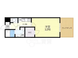 ルクラージュ花屋敷【1階】の間取り