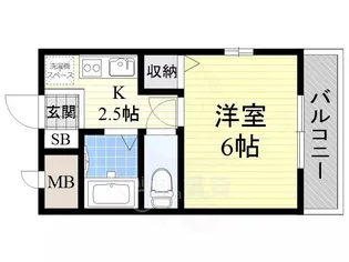 オウルハウス服部豊町【3階】の間取り