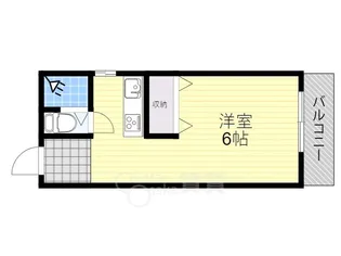 クレール服部【3階】の間取り