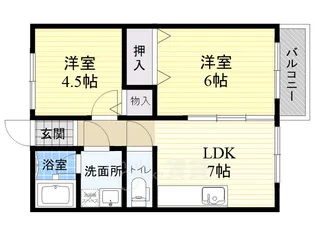 シャトレー石澄Part1【1階】の間取り