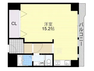 1Rの間取り画像