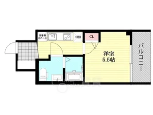 アドバンス新大阪5【9階】の間取り