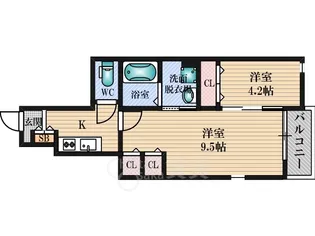 パーチェブレッザ【1階】の間取り