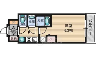 エステムコート新大阪12オルティ【2階】の間取り