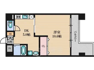 大拓ハイツ6【3階】の間取り