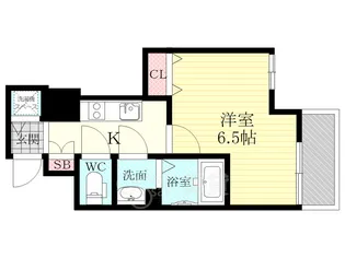 1Kの間取り画像