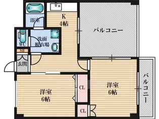 第2豊晃マンション【5階】の間取り