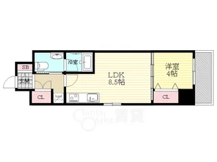 La CASA新北野【7階】の間取り