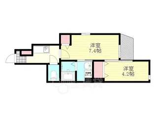 パーチェブレッザ【1階】の間取り