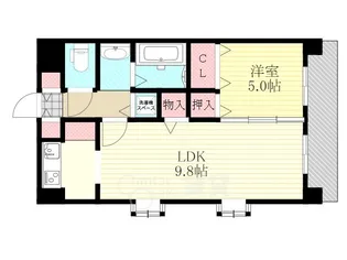 エストリーヴル2 【6階】の間取り