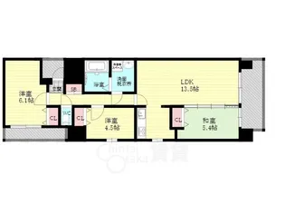 アミル11番館【11階】の間取り