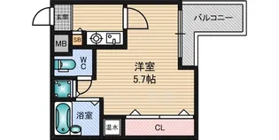 シティライフ・ディナスティ新大阪【5階】の間取り