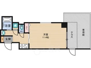 CityLife新大阪【1階】の間取り