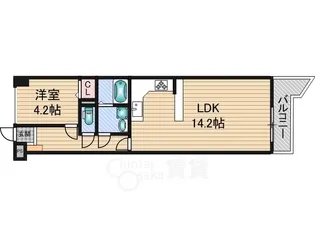 ロイヤルハイツ新大阪【8階】の間取り