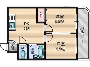 サンサーラ新大阪【2階】の間取り