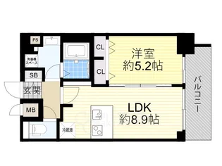 プレサンス新大阪クレスタ【12階】の間取り