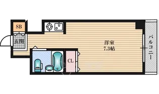 グランドーム国際【4階】の間取り